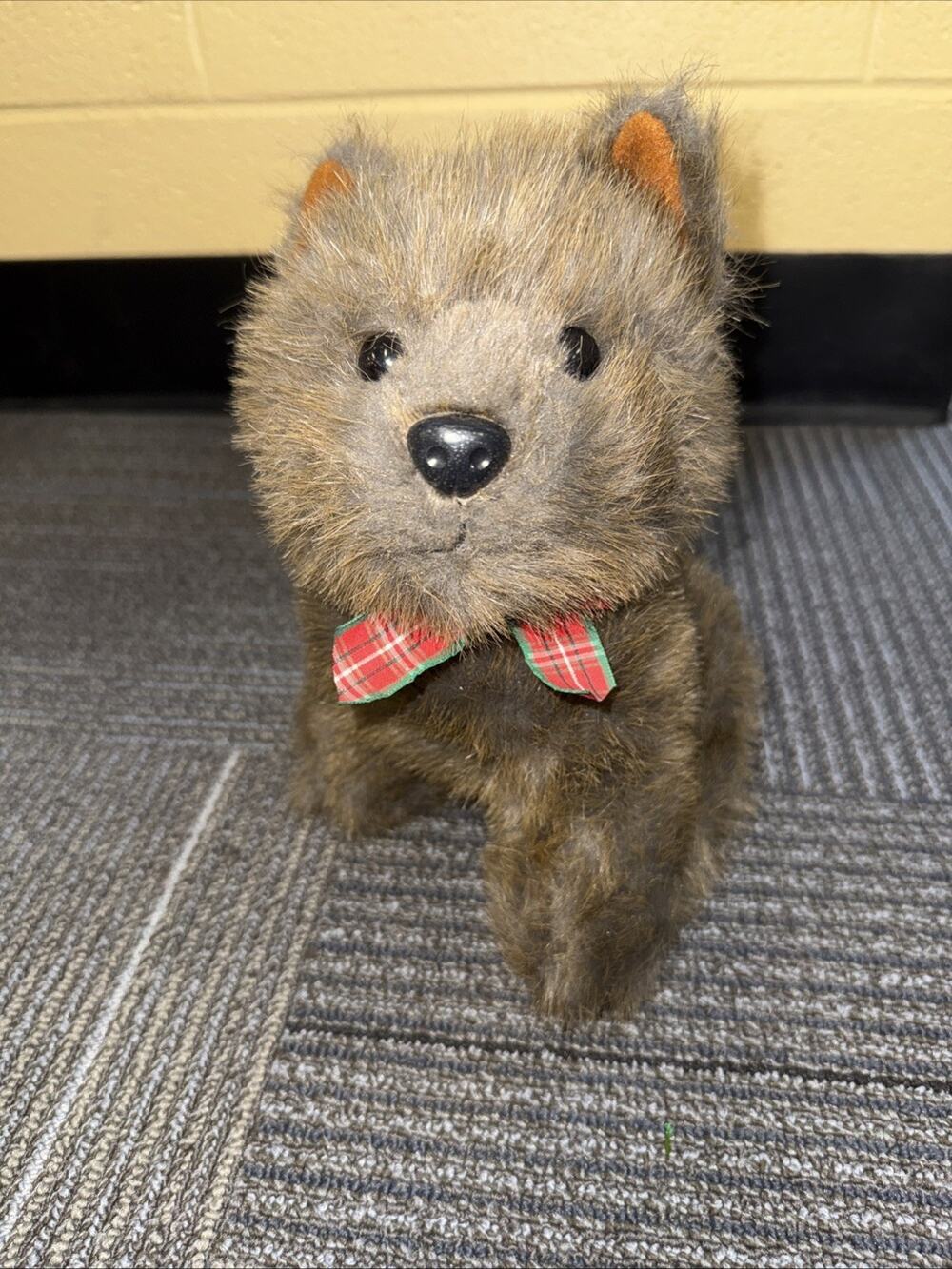 24K Polar Puffs Special Effects Yancy Terrier Dog 9” Plush Stuffed Animal Toy